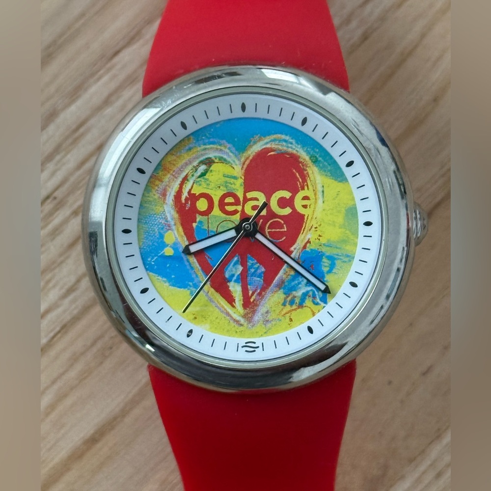 Fruitz by Philip Stein Rare Edition Watch Peace Love Natural Frequency Tech